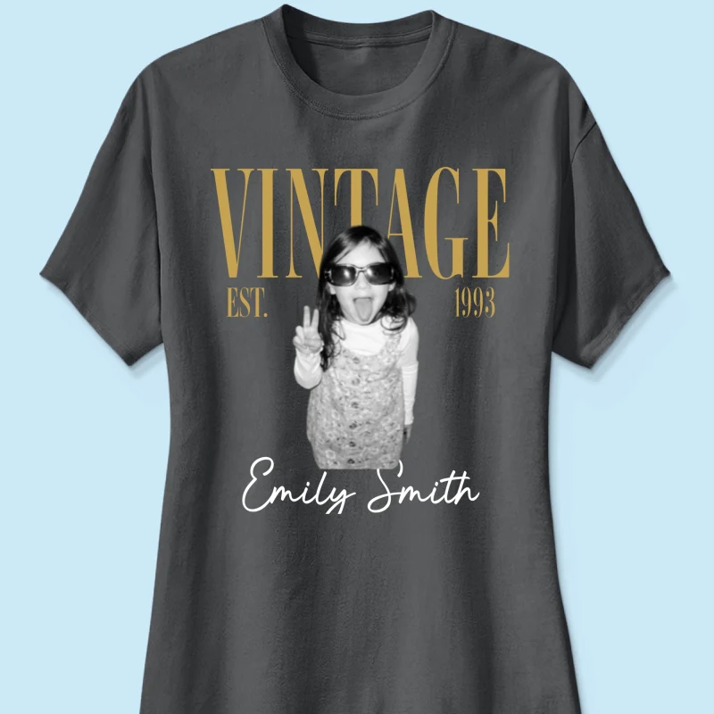 Retro Vintage Custom Photo Birthday - Personalized Shirt - Birthday Gift For Best Friends, Family Members - Image 14