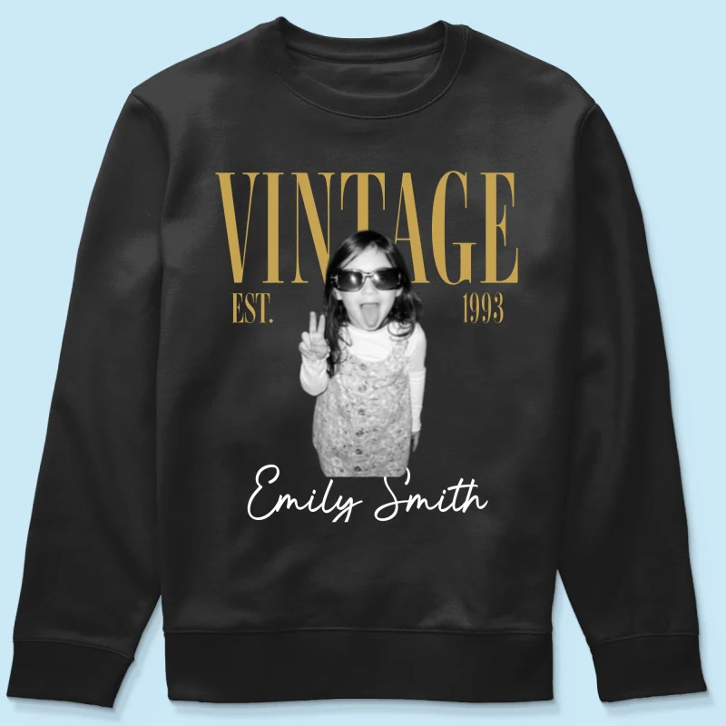 Retro Vintage Custom Photo Birthday - Personalized Shirt - Birthday Gift For Best Friends, Family Members - Image 16