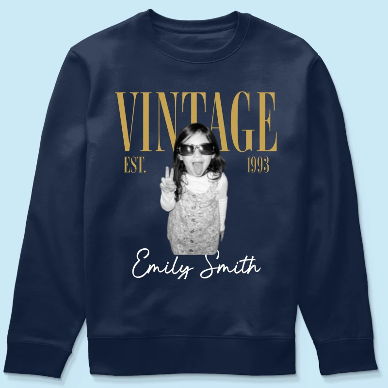 Retro Vintage Custom Photo Birthday - Personalized Shirt - Birthday Gift For Best Friends, Family Members - Image 17