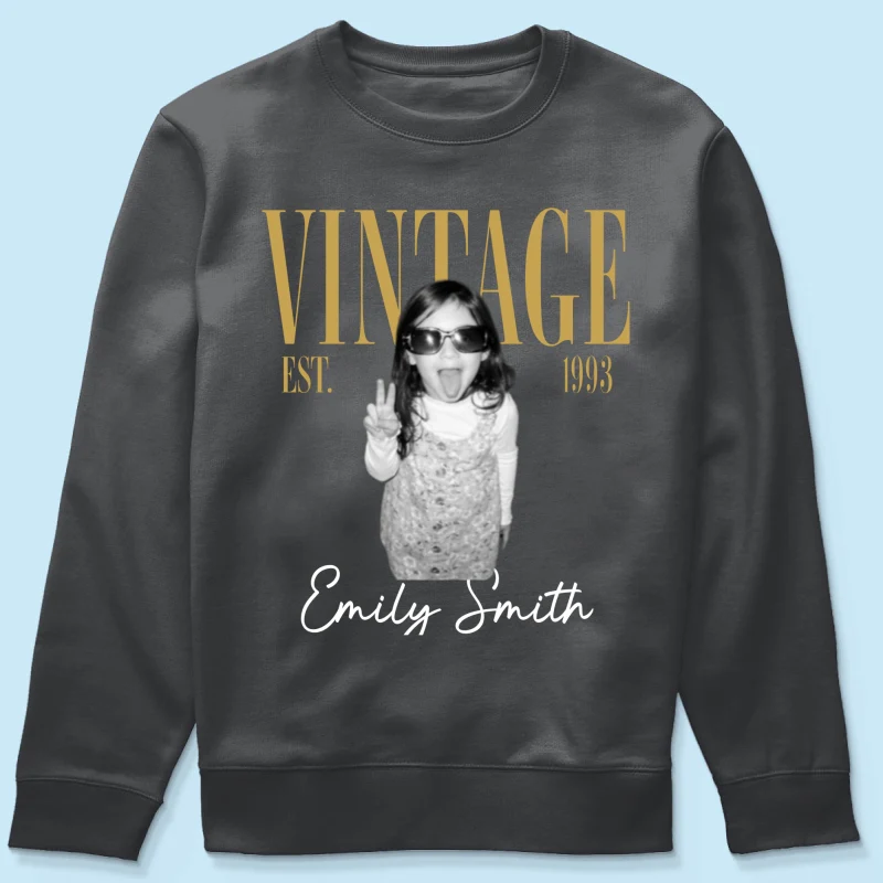 Retro Vintage Custom Photo Birthday - Personalized Shirt - Birthday Gift For Best Friends, Family Members - Image 18