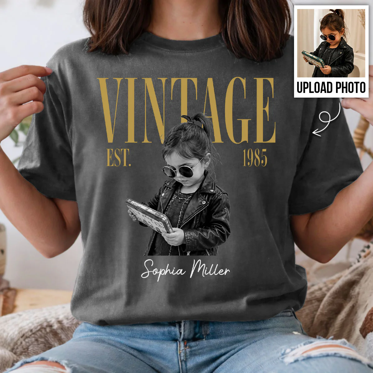 Retro Vintage Custom Photo Birthday - Personalized Shirt - Birthday Gift For Best Friends, Family Members - Image 5