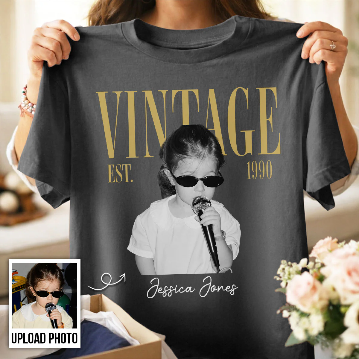 Retro Vintage Custom Photo Birthday - Personalized Shirt - Birthday Gift For Best Friends, Family Members - Image 6