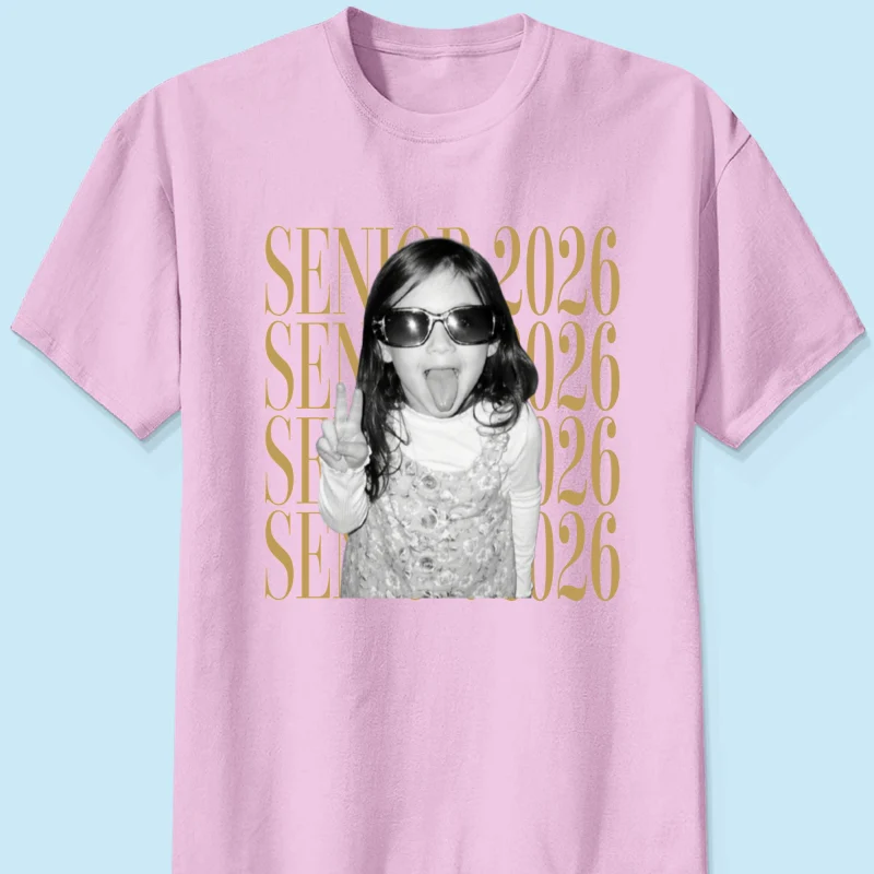 Retro Vintage Photo And Year Senior - Personalized Shirt - Custom Graduate Picture Shirt, Graduation Gift, Family Matching Shirt Graduation Party Celebration - Image 26