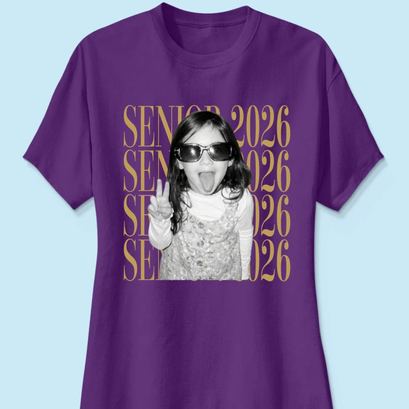 Retro Vintage Photo And Year Senior - Personalized Shirt - Custom Graduate Picture Shirt, Graduation Gift, Family Matching Shirt Graduation Party Celebration - Image 36