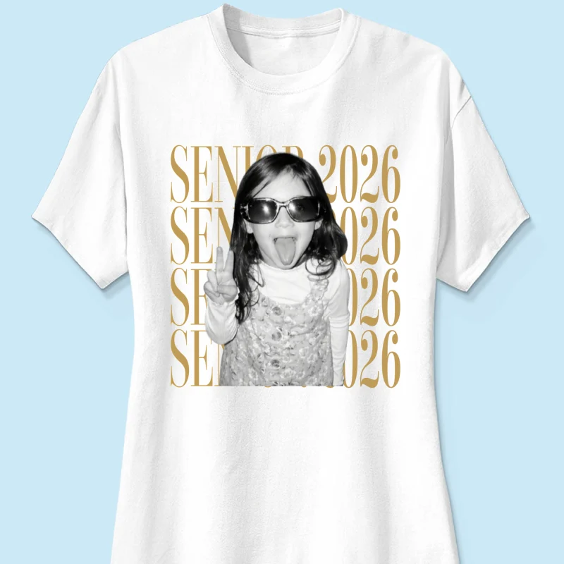 Retro Vintage Photo And Year Senior - Personalized Shirt - Custom Graduate Picture Shirt, Graduation Gift, Family Matching Shirt Graduation Party Celebration - Image 41
