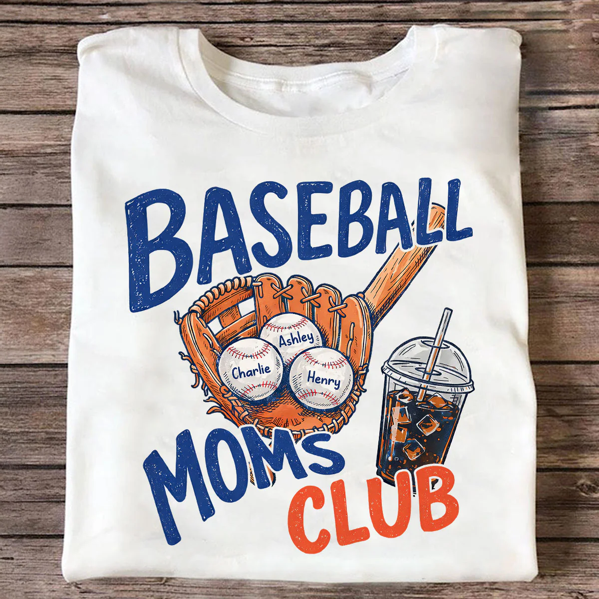 Retro Vintage Trending 2026 Baseball Moms Club - Personalized Shirt - Game Day Shirt For Mom - Image 5