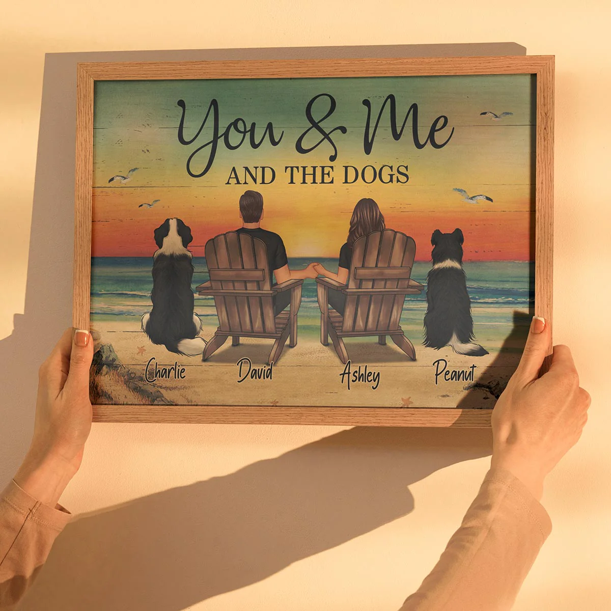 You Me And The Dogs Cats Personalized Poster, Heartfelt Anniversary Gift For Dog Lovers, Gift For Cat Lovers - Image 4