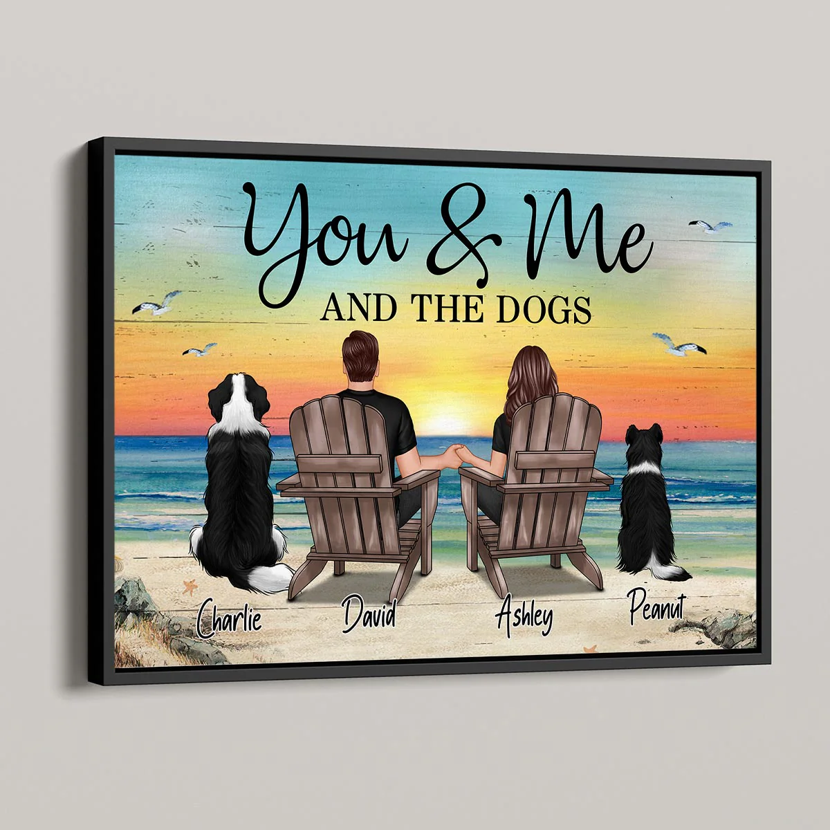 You Me And The Dogs Cats Personalized Poster, Heartfelt Anniversary Gift For Dog Lovers, Gift For Cat Lovers - Image 9