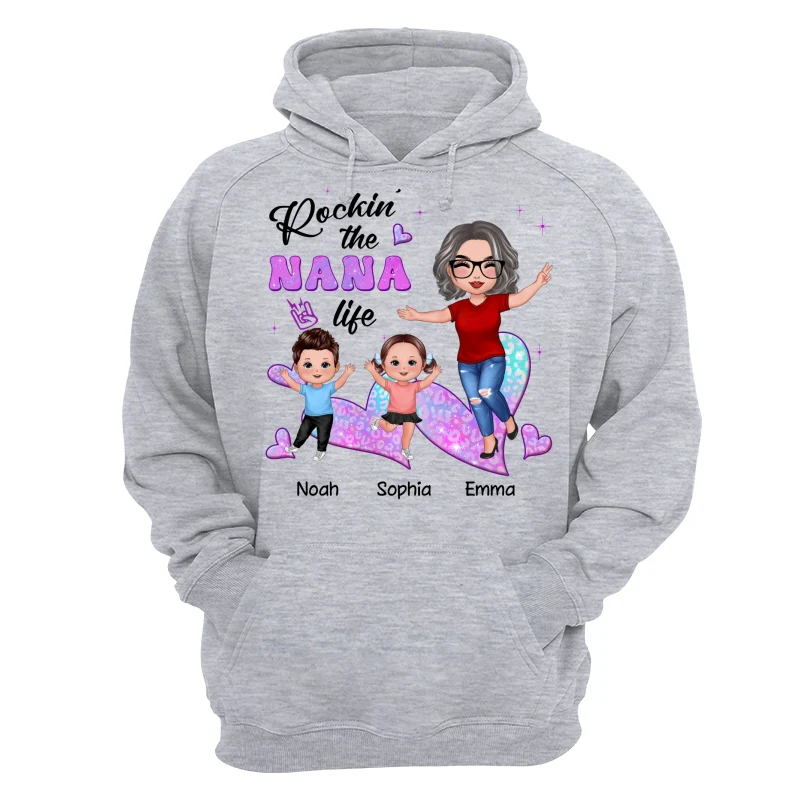 Rockin‘ Grandma Life Galaxy Leopard Personalized Shirt - Image 14