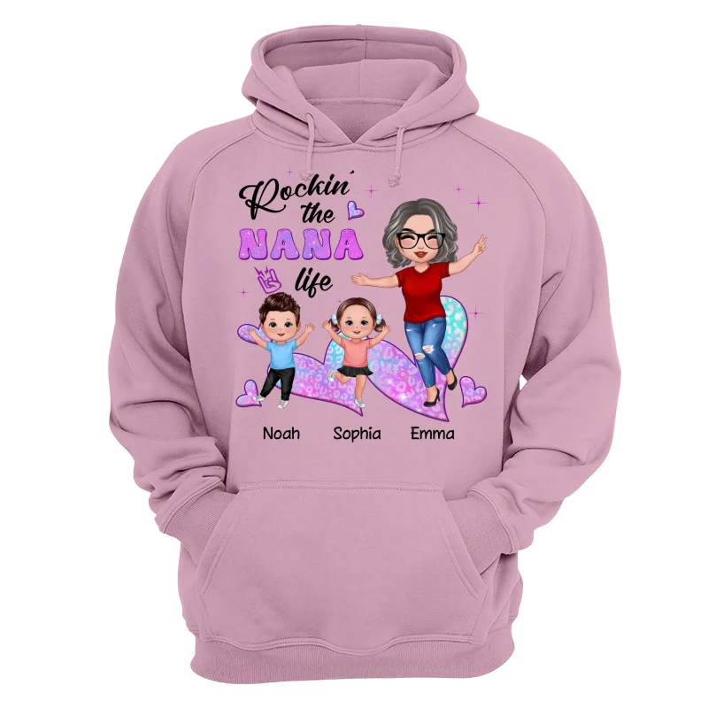 Rockin‘ Grandma Life Galaxy Leopard Personalized Shirt - Image 15