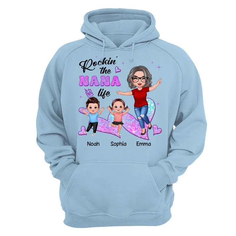 Rockin‘ Grandma Life Galaxy Leopard Personalized Shirt - Image 16