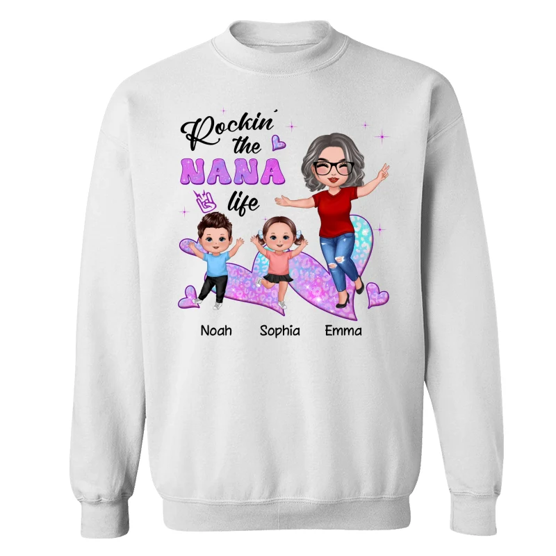 Rockin‘ Grandma Life Galaxy Leopard Personalized Shirt - Image 17