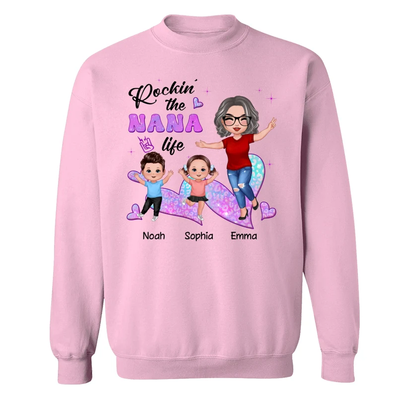 Rockin‘ Grandma Life Galaxy Leopard Personalized Shirt - Image 19