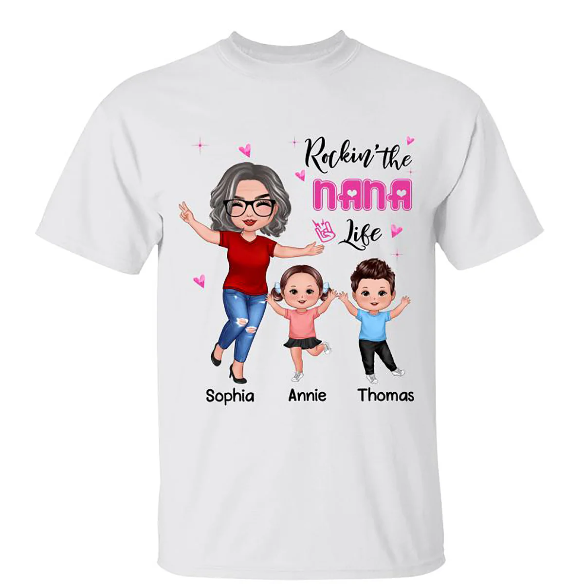 Rockin‘ Grandma Life Happy Doll - Personalized Shirt