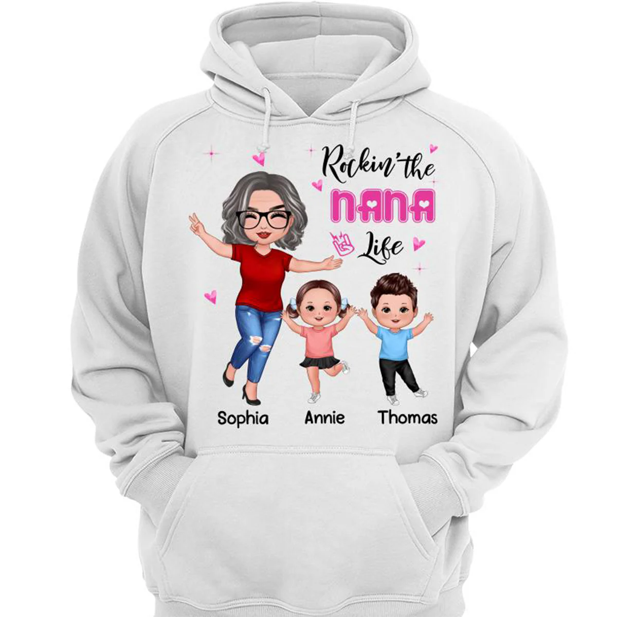 Rockin‘ Grandma Life Happy Doll - Personalized Shirt - Image 3
