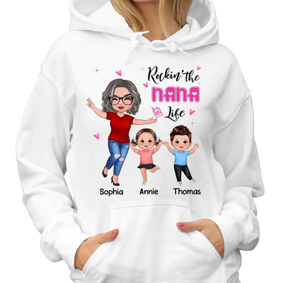 Rockin‘ Grandma Life Happy Doll - Personalized Shirt - Image 4