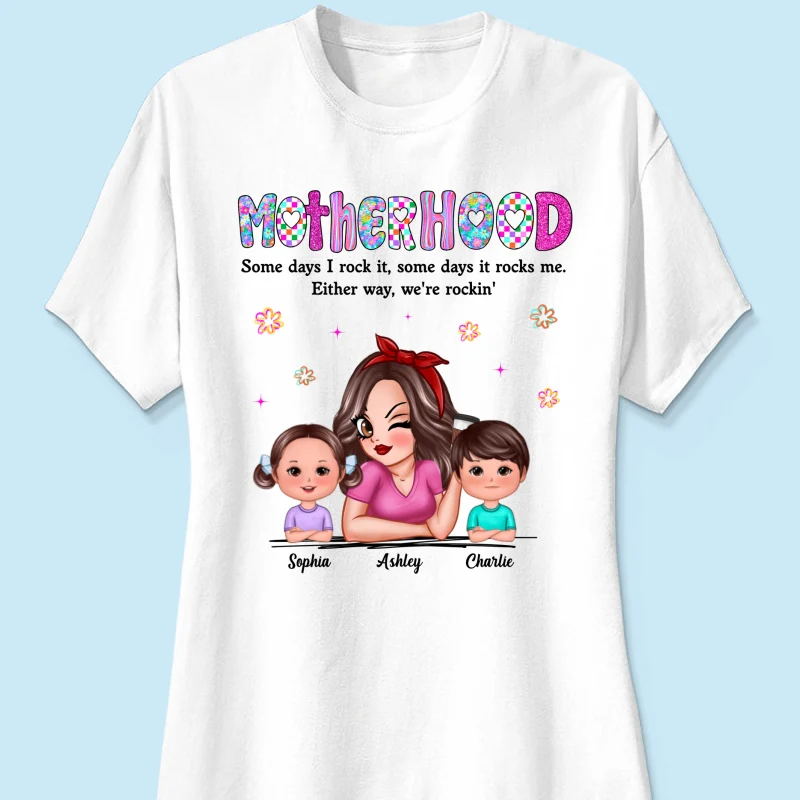 Rockin' Mother Hood Pretty Mom & Kids Personalized Shirt - Image 17