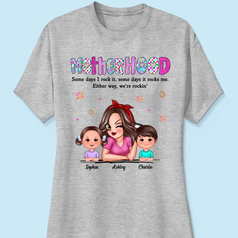Rockin' Mother Hood Pretty Mom & Kids Personalized Shirt - Image 18