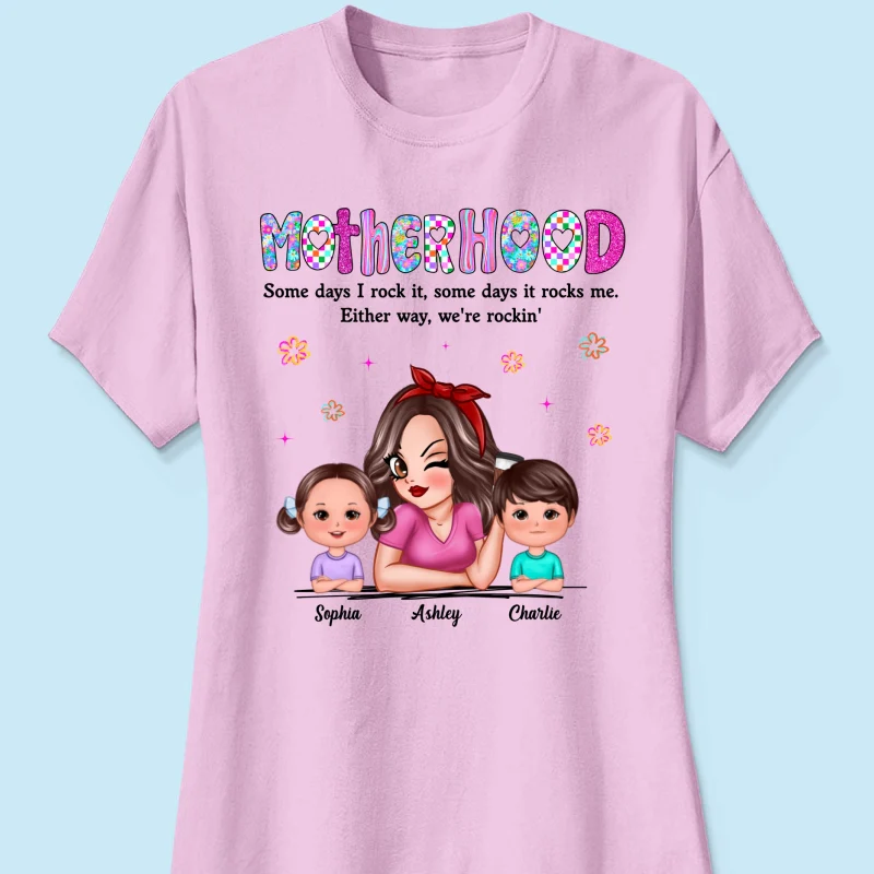 Rockin' Mother Hood Pretty Mom & Kids Personalized Shirt - Image 19