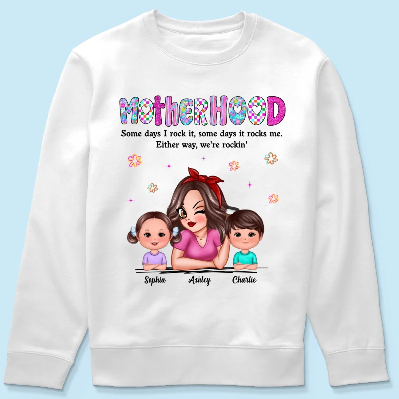 Rockin' Mother Hood Pretty Mom & Kids Personalized Shirt - Image 21