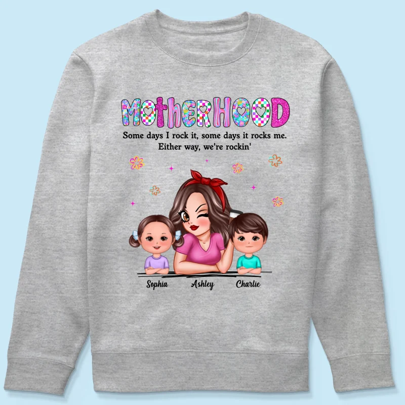 Rockin' Mother Hood Pretty Mom & Kids Personalized Shirt - Image 22