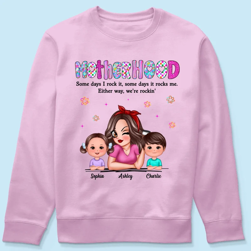 Rockin' Mother Hood Pretty Mom & Kids Personalized Shirt - Image 24