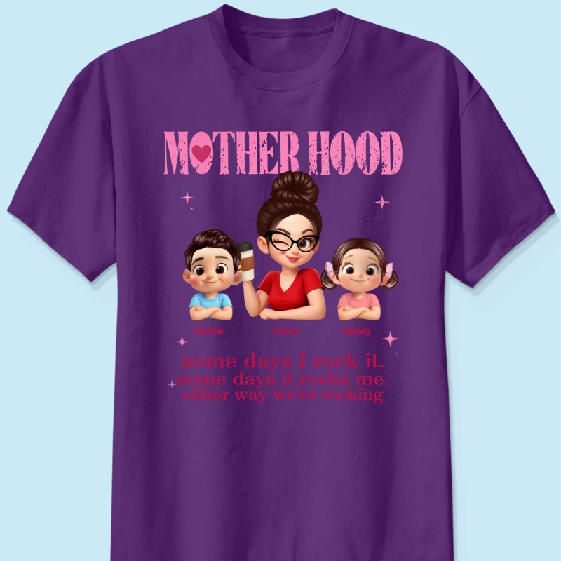 Rockin' Motherhood - Personalized Shirt - Mother's Day Gift for Mom, Wife - Image 11