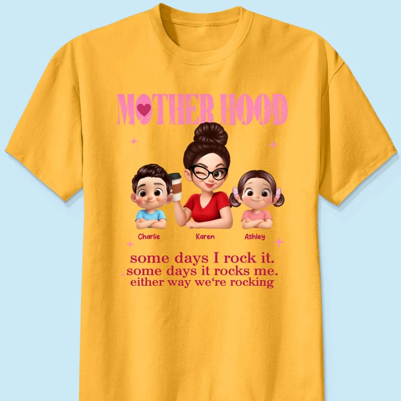 Rockin' Motherhood - Personalized Shirt - Mother's Day Gift for Mom, Wife - Image 22
