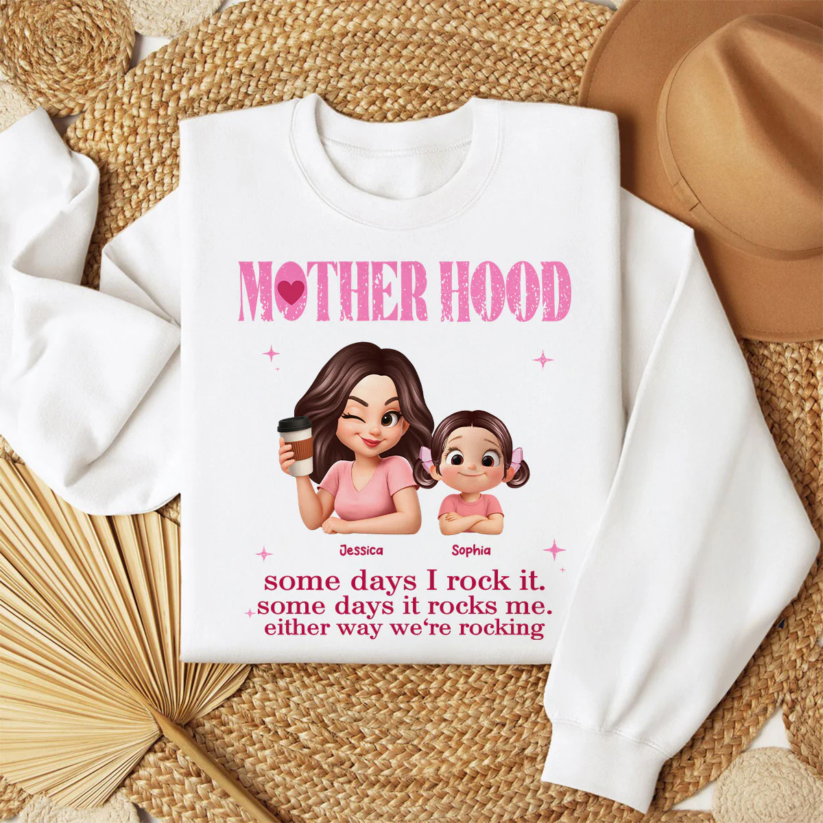 Rockin' Motherhood - Personalized Shirt - Mother's Day Gift for Mom, Wife - Image 3