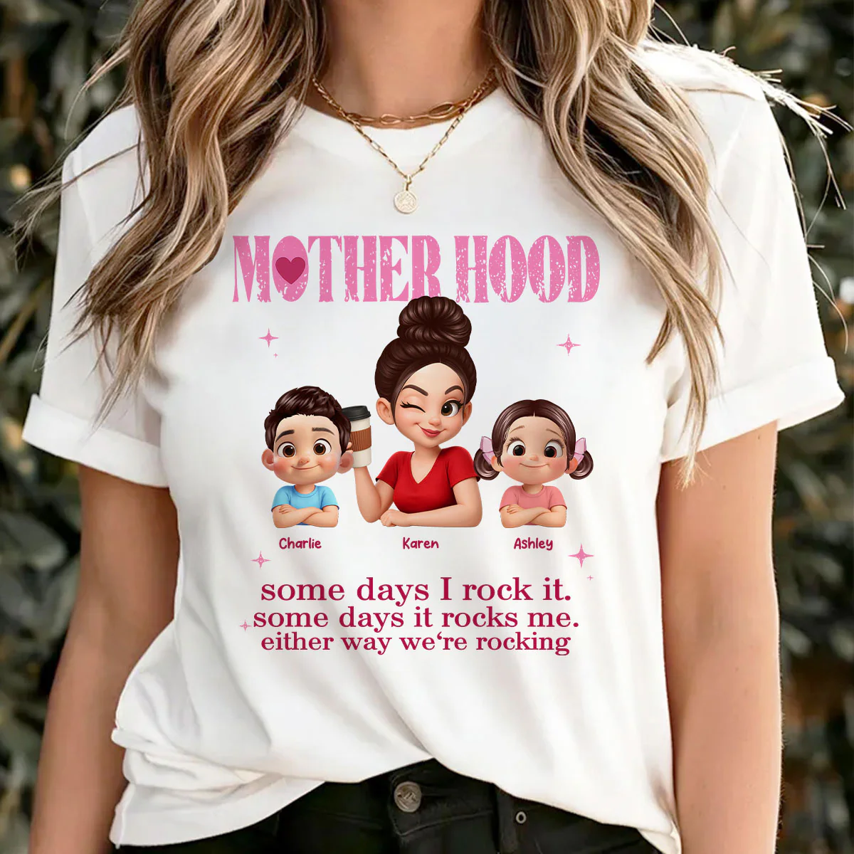 Rockin' Motherhood - Personalized Shirt - Mother's Day Gift for Mom, Wife - Image 6