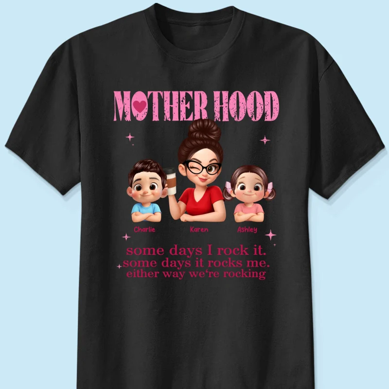 Rockin' Motherhood - Personalized Shirt - Mother's Day Gift for Mom, Wife - Image 8