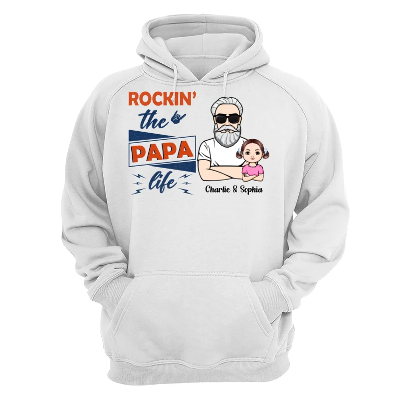 Rockin‘ The Dad Grandpa Life Crossed Arm Personalized Shirt - Image 13