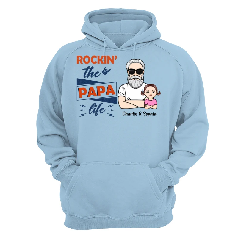 Rockin‘ The Dad Grandpa Life Crossed Arm Personalized Shirt - Image 16