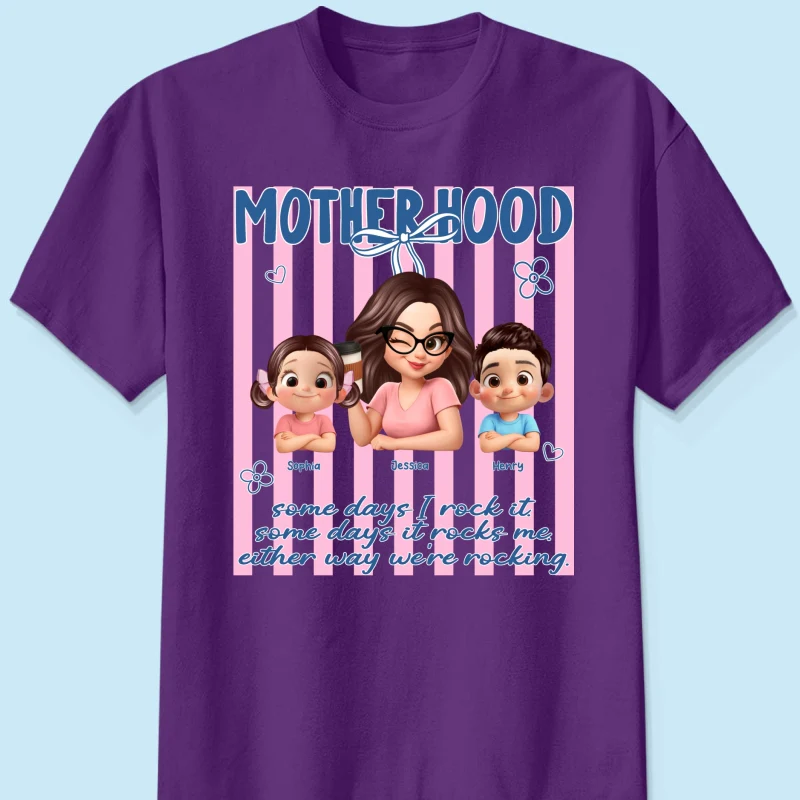 Rockin' the Motherhood - Personalized Shirt - Mother's Day Gift for Mom, Wife - Image 11