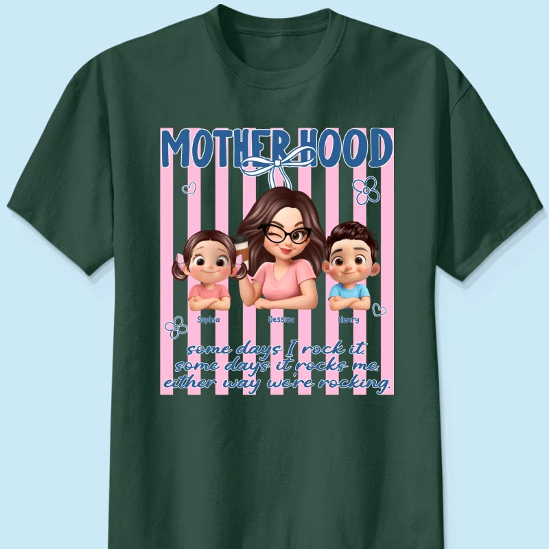 Rockin' the Motherhood - Personalized Shirt - Mother's Day Gift for Mom, Wife - Image 12