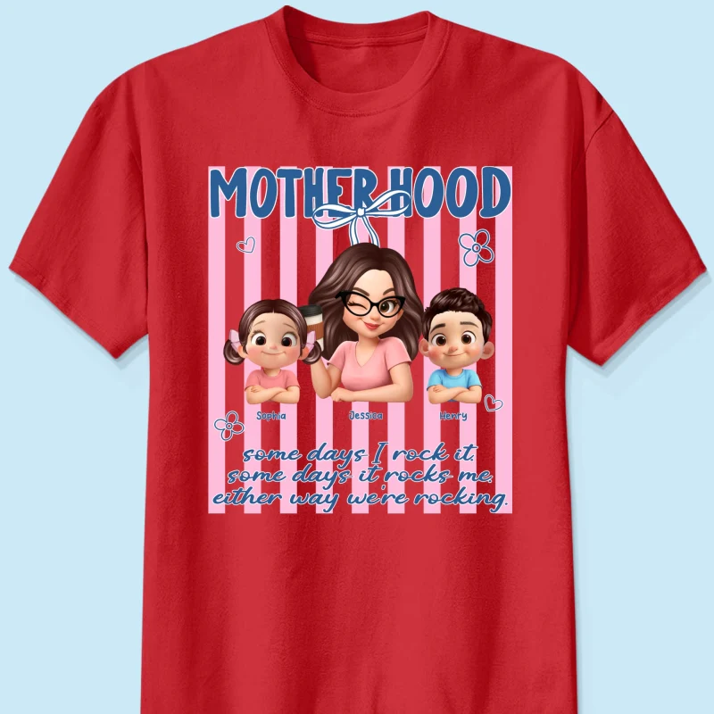 Rockin' the Motherhood - Personalized Shirt - Mother's Day Gift for Mom, Wife - Image 14