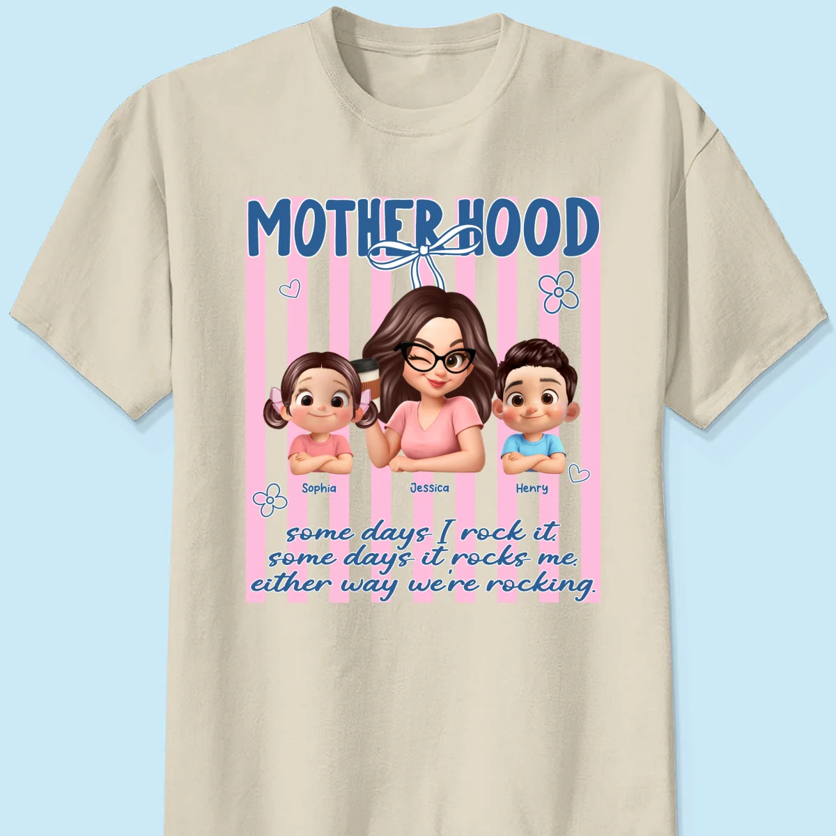 Rockin' the Motherhood - Personalized Shirt - Mother's Day Gift for Mom, Wife - Image 17