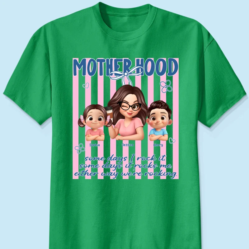 Rockin' the Motherhood - Personalized Shirt - Mother's Day Gift for Mom, Wife - Image 23