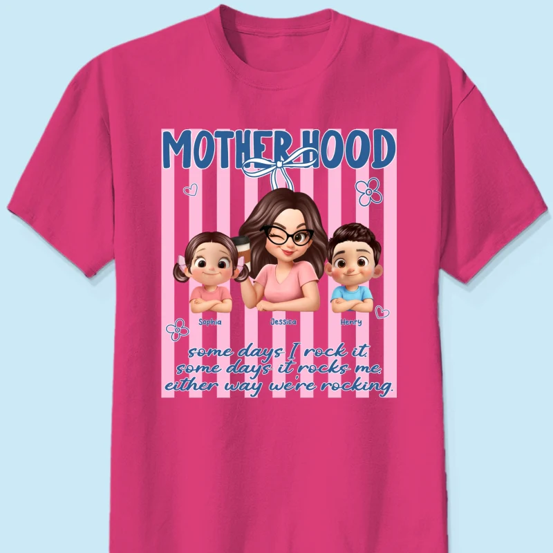 Rockin' the Motherhood - Personalized Shirt - Mother's Day Gift for Mom, Wife - Image 24