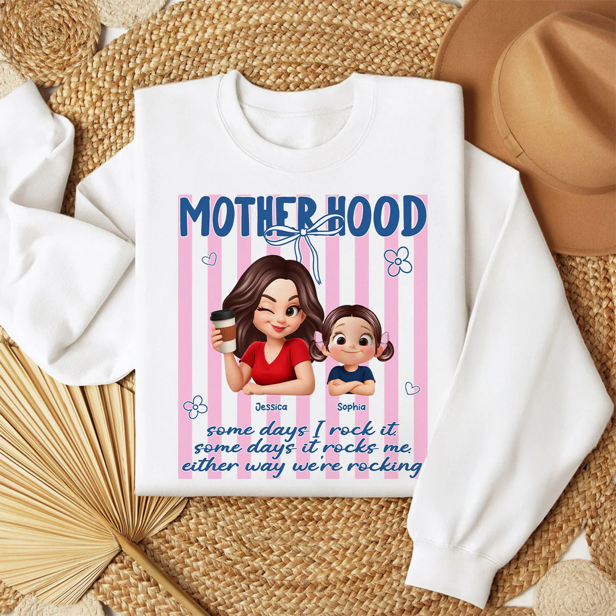 Rockin' the Motherhood - Personalized Shirt - Mother's Day Gift for Mom, Wife - Image 3