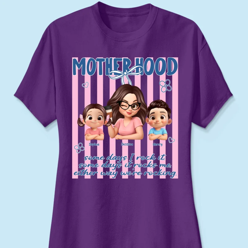 Rockin' the Motherhood - Personalized Shirt - Mother's Day Gift for Mom, Wife - Image 30