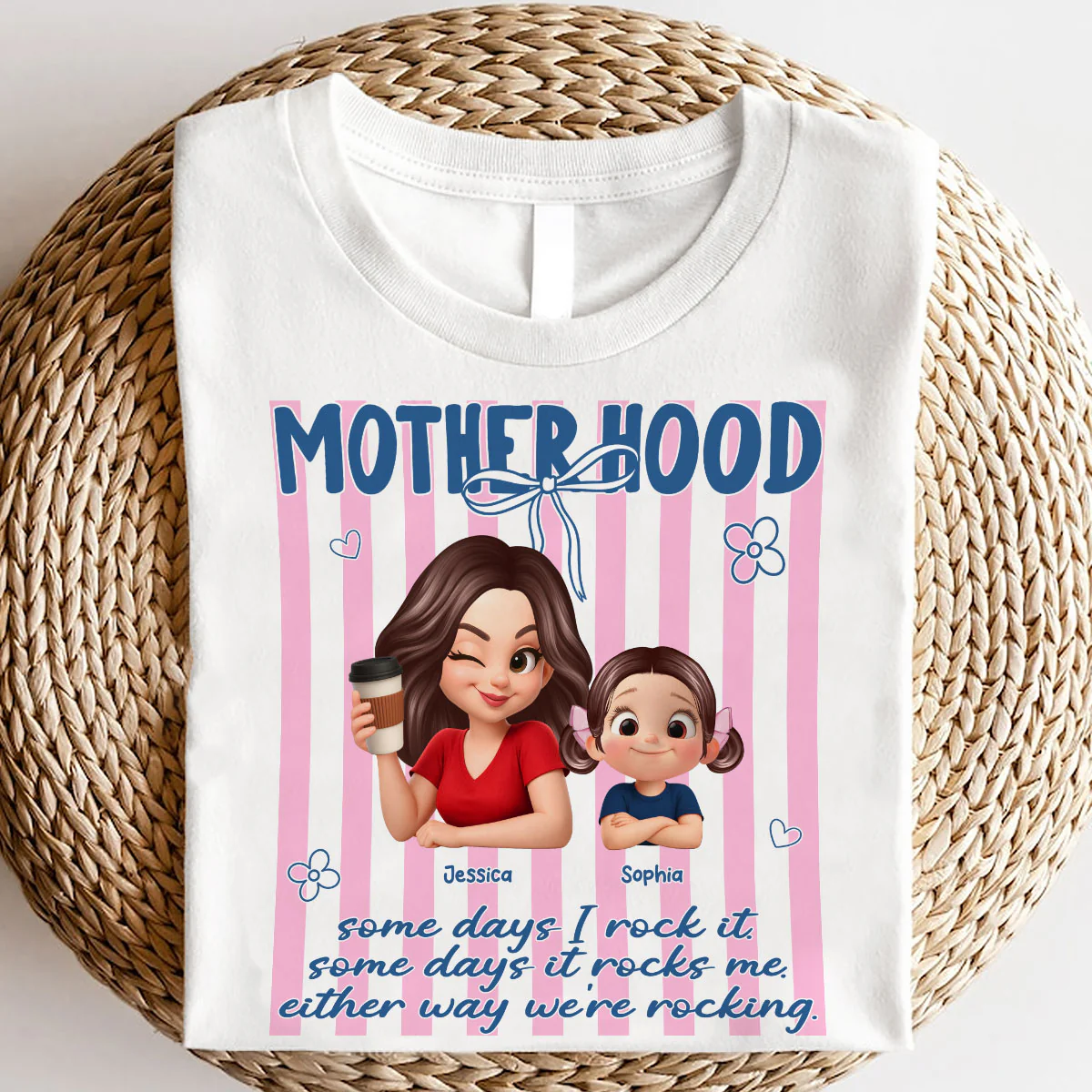 Rockin' the Motherhood - Personalized Shirt - Mother's Day Gift for Mom, Wife - Image 4