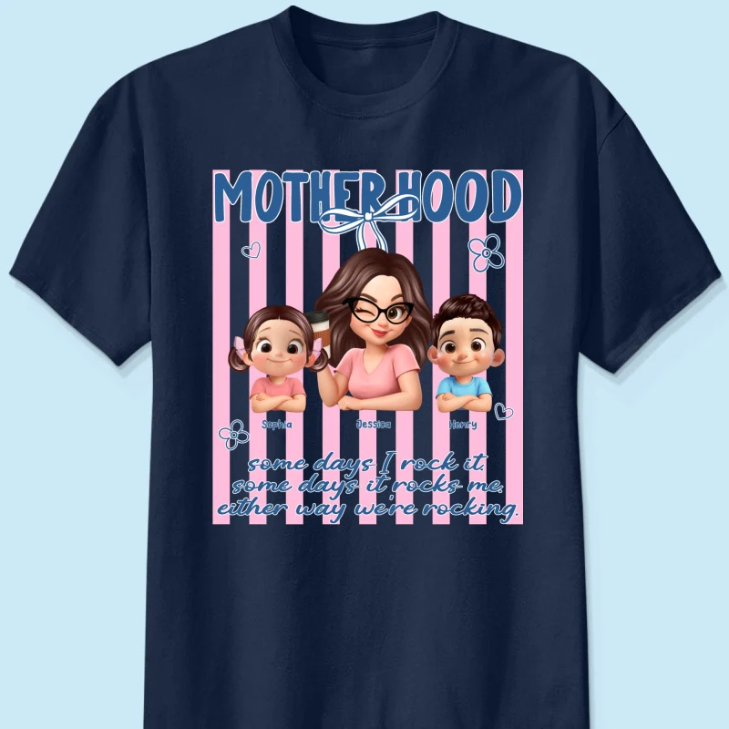Rockin' the Motherhood - Personalized Shirt - Mother's Day Gift for Mom, Wife - Image 9