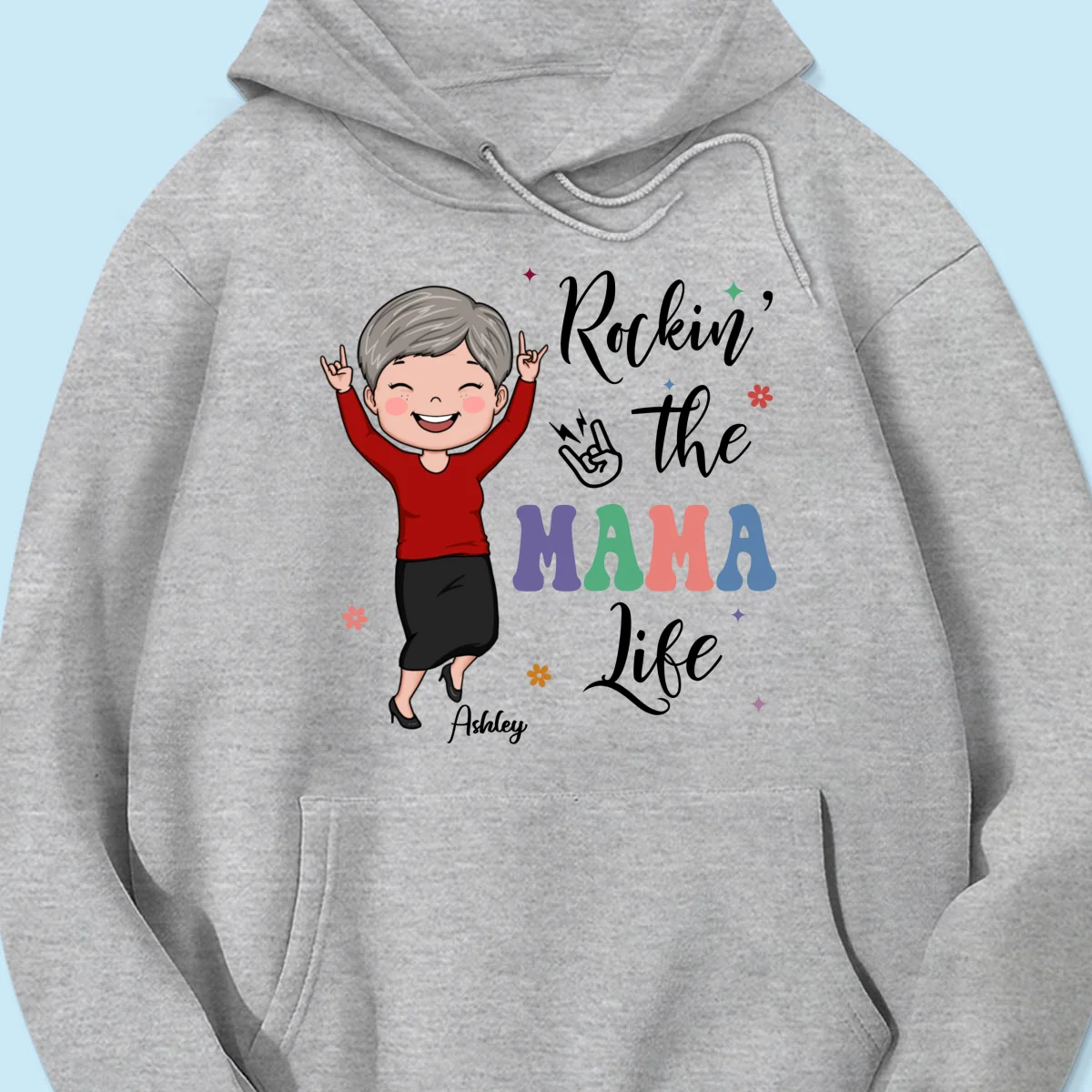 Rockin' The Nana Life Vector Woman Retro Style Personalized Shirt - Image 16