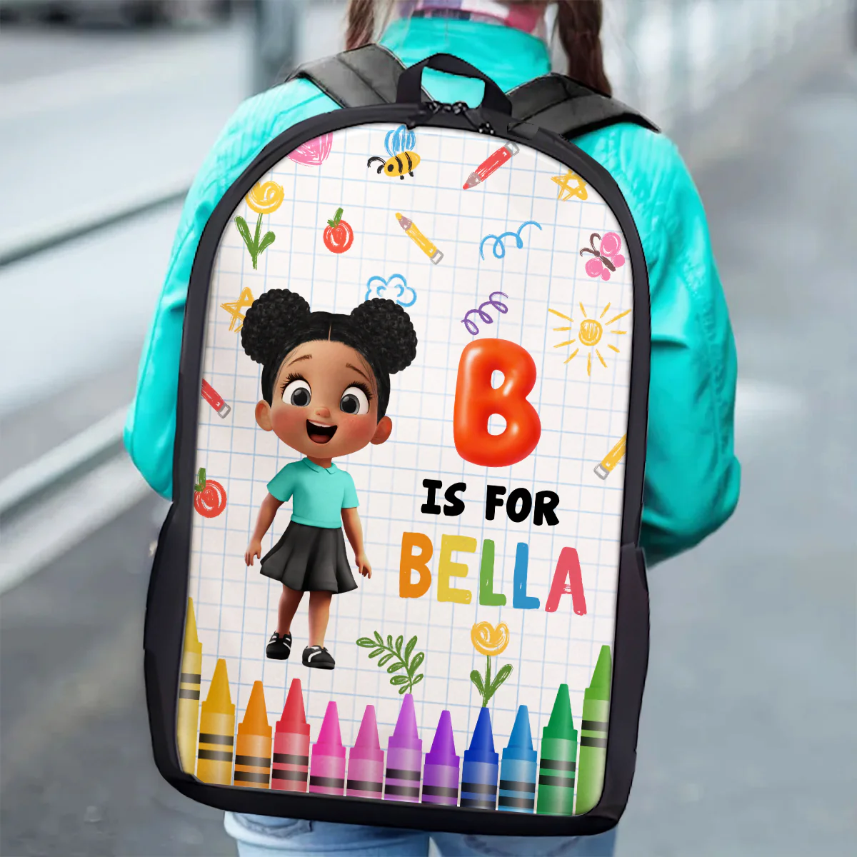 School Kid's Name Personalized Kid Backpack, Back To School gift - Image 12