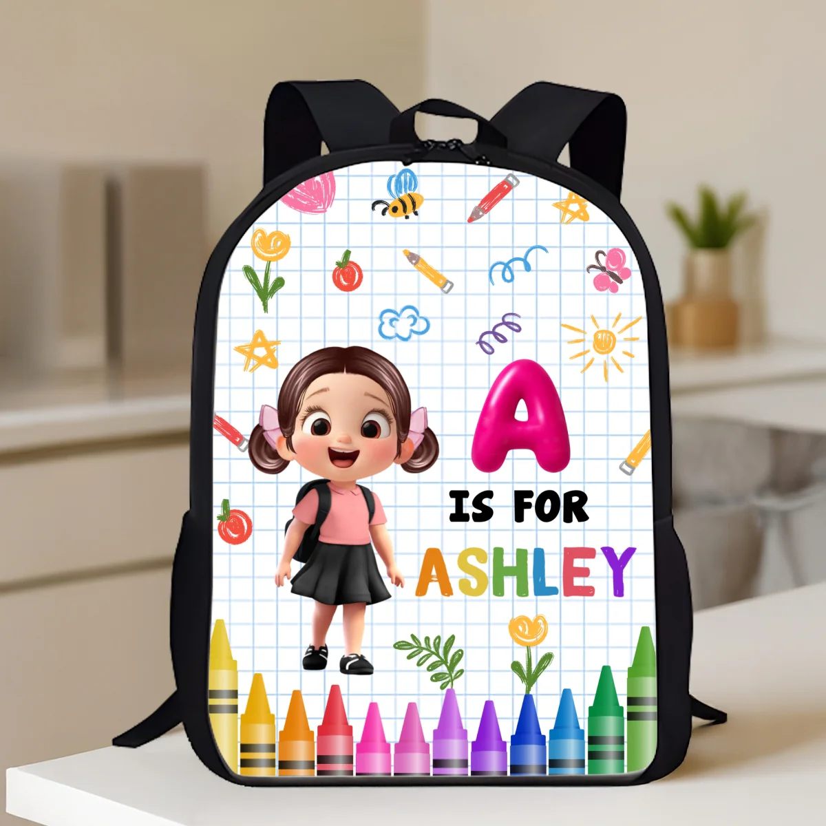 School Kid's Name Personalized Kid Backpack, Back To School gift - Image 13