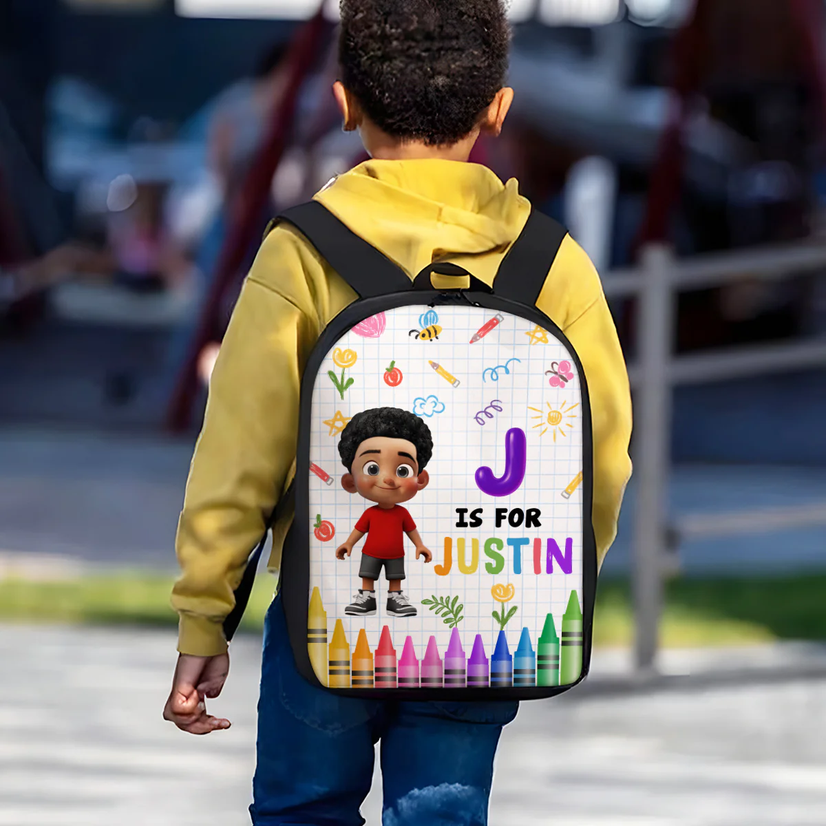 School Kid's Name Personalized Kid Backpack, Back To School gift - Image 9