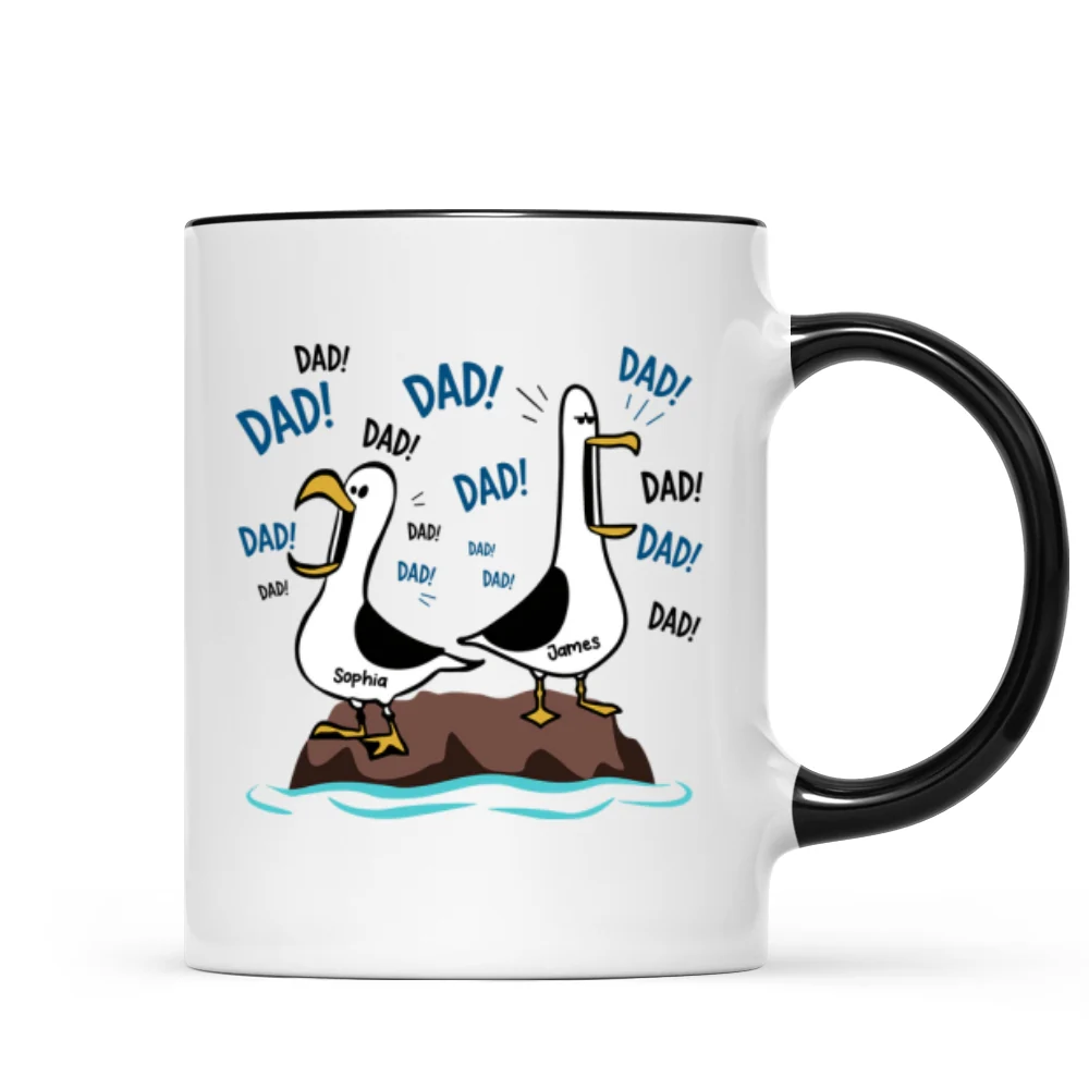 Seagull Dad! Dad! Dad! - Personalized Mug - Funny Father's Day Gift For Dad, Husband - Image 11