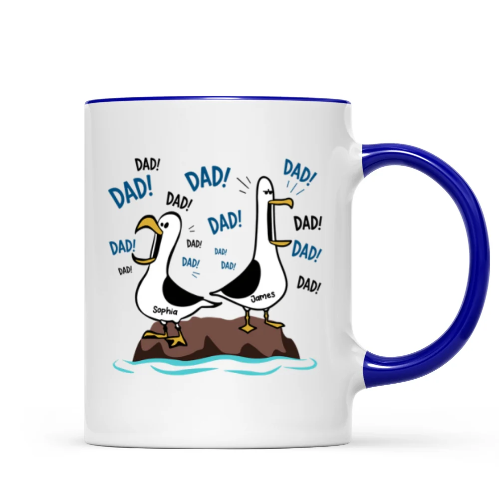 Seagull Dad! Dad! Dad! - Personalized Mug - Funny Father's Day Gift For Dad, Husband - Image 12