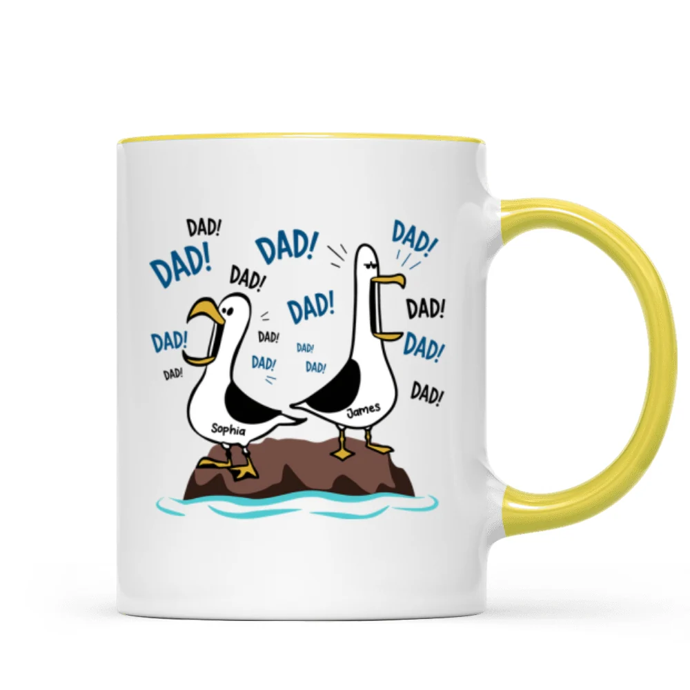 Seagull Dad! Dad! Dad! - Personalized Mug - Funny Father's Day Gift For Dad, Husband - Image 17